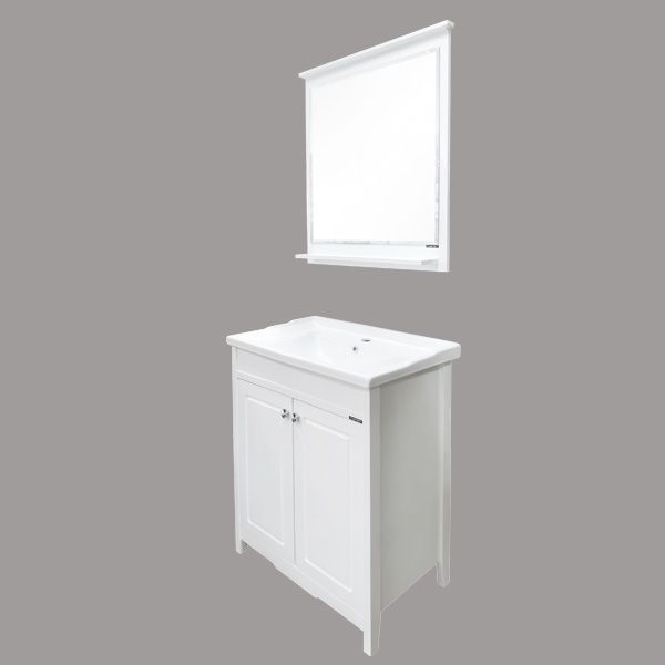 Тумба с раковиной Comforty Тбилиси 70 3132629 Белая Тумба с раковиной Comforty Тбилиси 70 3132629 Белая