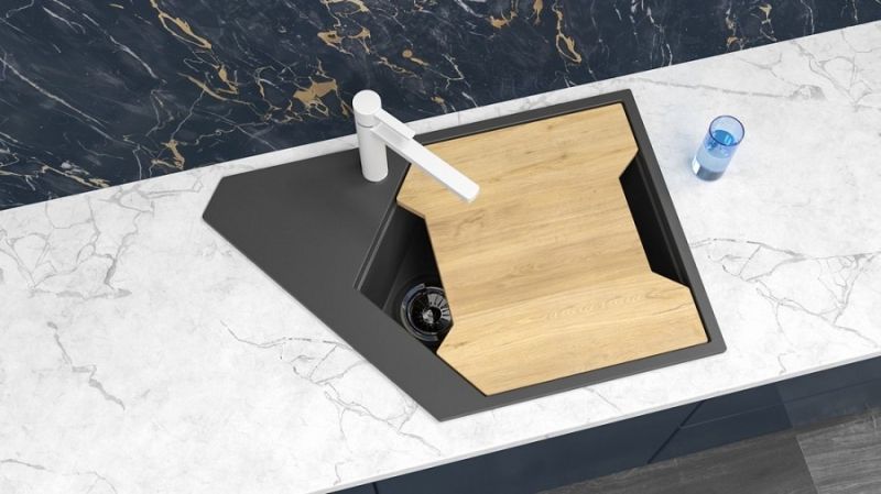Кухонная мойка KitKraken River Grey 77 Серая Кухонная мойка KitKraken River Grey 77 Серая