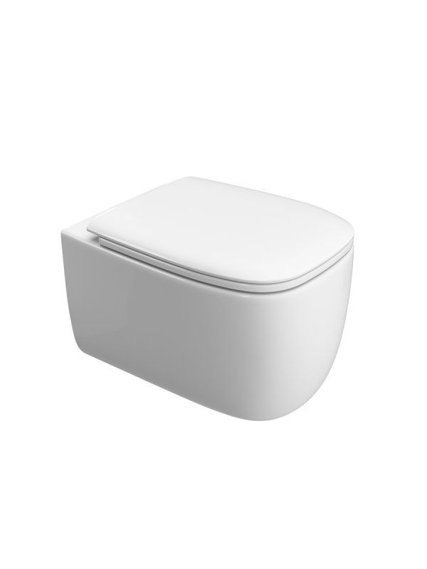 COMFORT Унитаз подвесной безободковый со смывом "Торнадо", с сиденьем дюропласт soft close CZR-380-TH-TOR/SC, артикул CZR-380-TH-TOR/SC