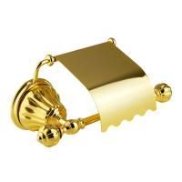 OLIVIA Бумагодержатель закрытый, керамика золото, золото