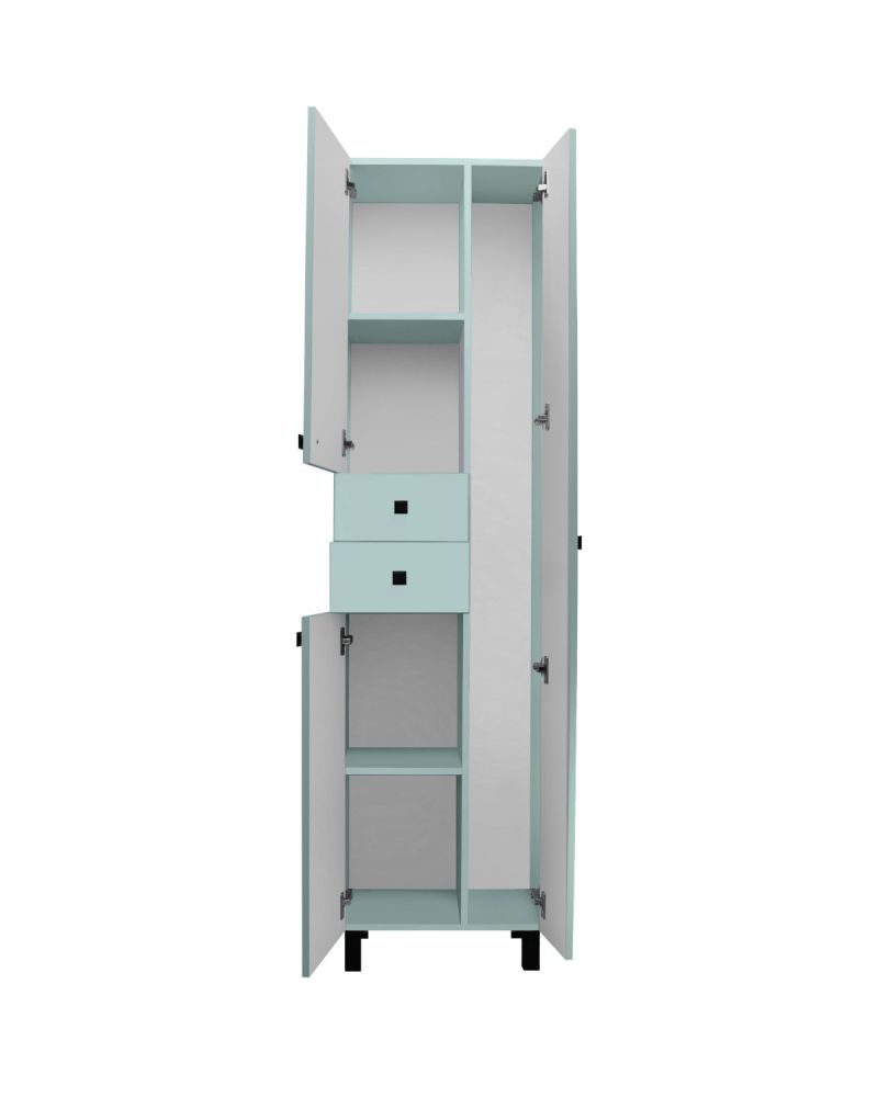 Шкаф-колонна Runo 50 правый бирюзовый (00-00004890), артикул 00-00004890