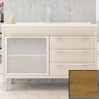 Тумба с раковиной SanVit Новелла Lux 120 knoveln120 с фактурой под дерево Акация светлая