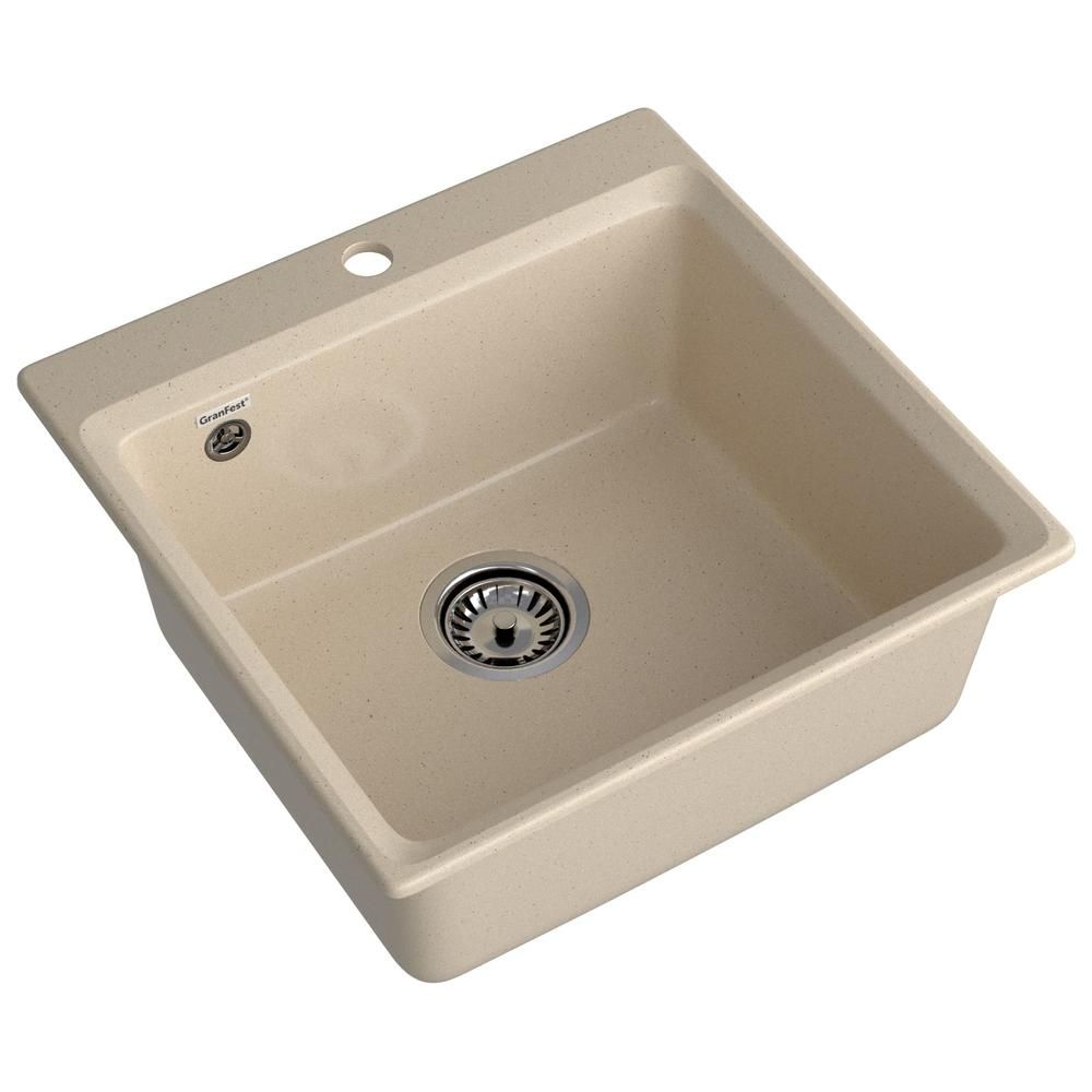 Кухонная мойка GranFest LEVEL 510, кашемир, артикул LV-510 кашемир