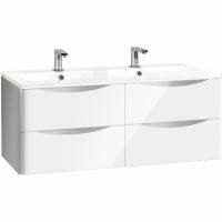 Тумба под раковину Vincea Roberta VMC-1R120LW подвесная L.White