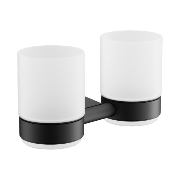 Стакан для ванной комнаты двойной BELZ B91408, черный