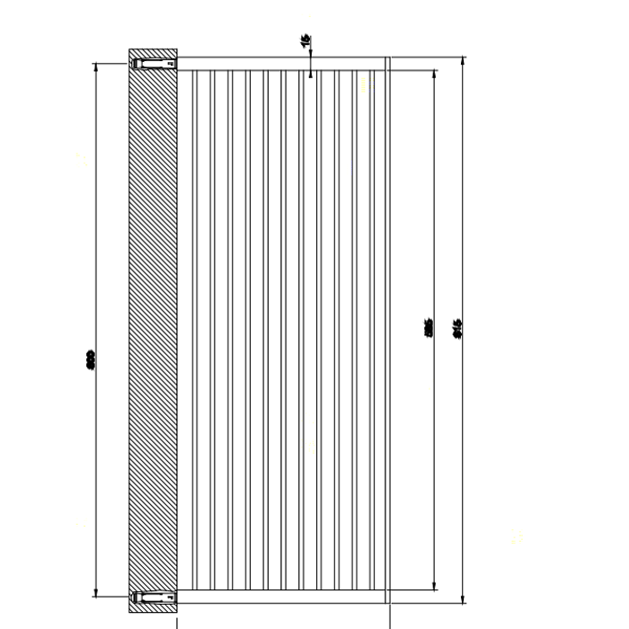 Gessi Rettangolo Полочка 60см широкая, цвет: хром