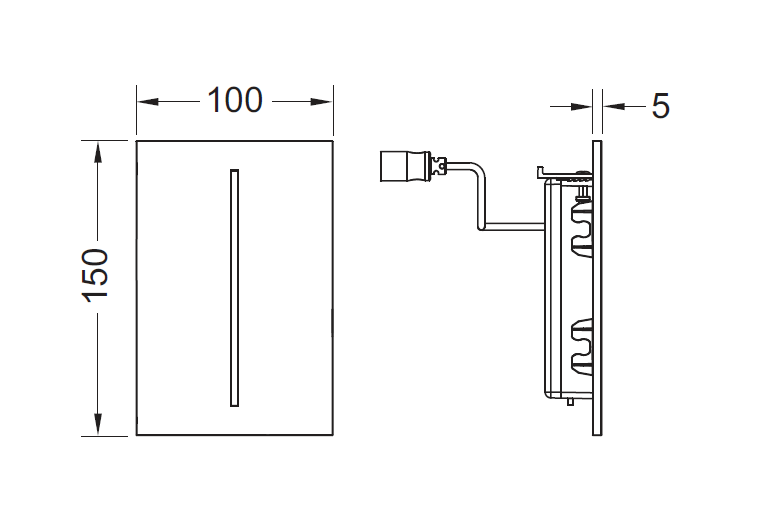 TECEfilo Urinal, 7,2 В, пластик, белая TECEfilo Urinal, 7,2 В, пластик, белая