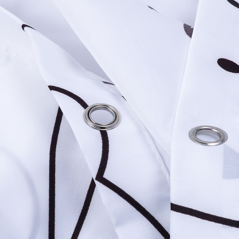 Штора для ванной комнаты FIXSEN DESIGN FX-2501, белый/черный, артикул FX-2501