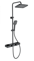 Душевая система WONZON & WOGHAND Shelf, Черный матовый (WW-B3552-MB)