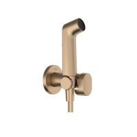 Гигиенический душ, Hansgrohe, S 1jet EcoSmart+, смеситель-в комплекте, монтаж-настенный встраиваемый, внутренняя часть-необходимо заказать, шланг-есть, длина шланга, мм-1250, держатель-в комплекте, с клапаном обратного тока воды, цвет-шлифованная бронза