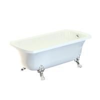 OLIVIA Ванна 174x83хH66 см. белая, на лапах "LEONE" STANDART, слив/перелив хром