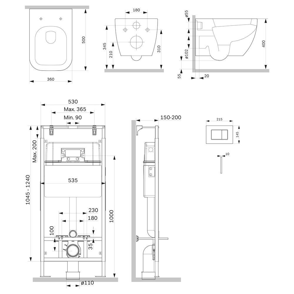 IS100201.901701 Инсталляция MasterFit с клав S глянц белый с подвес унит Gem FlashClean с сид IS100201.901701 Инсталляция MasterFit с клав S глянц белый с подвес унит Gem FlashClean с сид