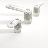 THG CORVAIR A MANETTES FIOR DI BOSCO Смеситель для раковины на 3 отверстия, для установки на мраморную столешницу, с донным клапаном, цвет хром