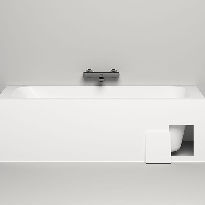 Salini ORLANDA KIT Встраиваемая ванна 1700х800х600мм, "Up&Down", сифон,  щелевой слив-перелив, мат-л: S-Sense, матовый  белый. Фурнитура: белая. Salini ORLANDA KIT Встраиваемая ванна 1700х800х600мм, "Up&Down", сифон,  щелевой слив-перелив, мат-л: S-Sense, матовый  белый. Фурнитура: белая.