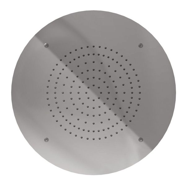 Graffio Kings, круглая потолочная душевая головка 40 см, 1 режим: дождь, цвет хром