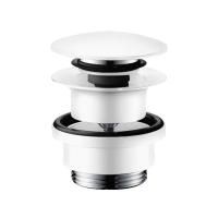 HANSGROHE Донный клапан push-open для раковины и биде, цвет белый матовый HANSGROHE Донный клапан push-open для раковины и биде, цвет белый матовый
