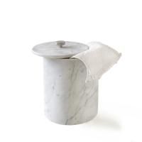 3SC APUANA 2.0 Урна с крышкой d20хh26 см, цвет мрамор White Statuario/Nickel Satinato Lucido 3SC APUANA 2.0 Урна с крышкой d20хh26 см, цвет мрамор White Statuario/Nickel Satinato Lucido