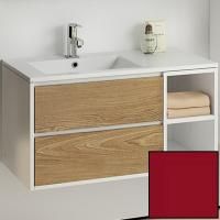 Тумба с раковиной SanVit Мэри-4 90 L kmery904 в цвете Ral подвесная Красный глянец Тумба с раковиной SanVit Мэри-4 90 L kmery904 в цвете Ral подвесная Красный глянец