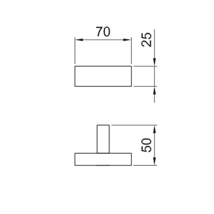 Крючок, Fantini, Linea, ширина, мм-70, глубина, мм-50, высота, мм-25, тип установки-настенный, цвет-Matt Gun Metal PVD Крючок, Fantini, Linea, ширина, мм-70, глубина, мм-50, высота, мм-25, тип установки-настенный, цвет-Matt Gun Metal PVD