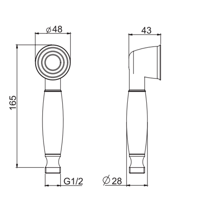 FIMA|Carlo Frattini Wellness Ручной душ из латуни, цвет золото