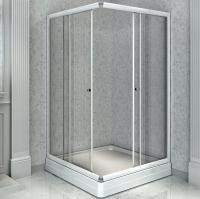 Душевой уголок Radomir 90x90 1-03-1-0-0-1180 с поддоном профиль Белый стекло прозрачное