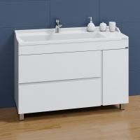 Тумба для умыв. "Марс 120" 2 ящ. 1 дв. напол. (ум. Сириус 120 литой мрамор)