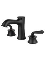 Смеситель для раковины на 3 отверстия WONZON & WOGHAND STEAM, Черный матовый (WW-88159008-MB)