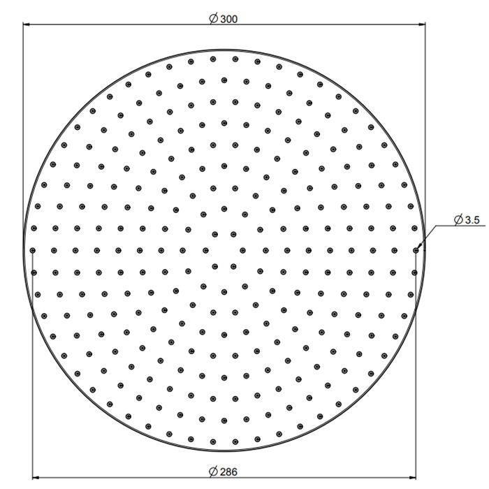 Верхний душ, Fima Carlo Frattini, Showerhead, тип установки-настенный, потолочный, размер душевого диска, мм-300*300, форма-круглая, держатель-необходимо заказать, материал-латунь, цвет-хром