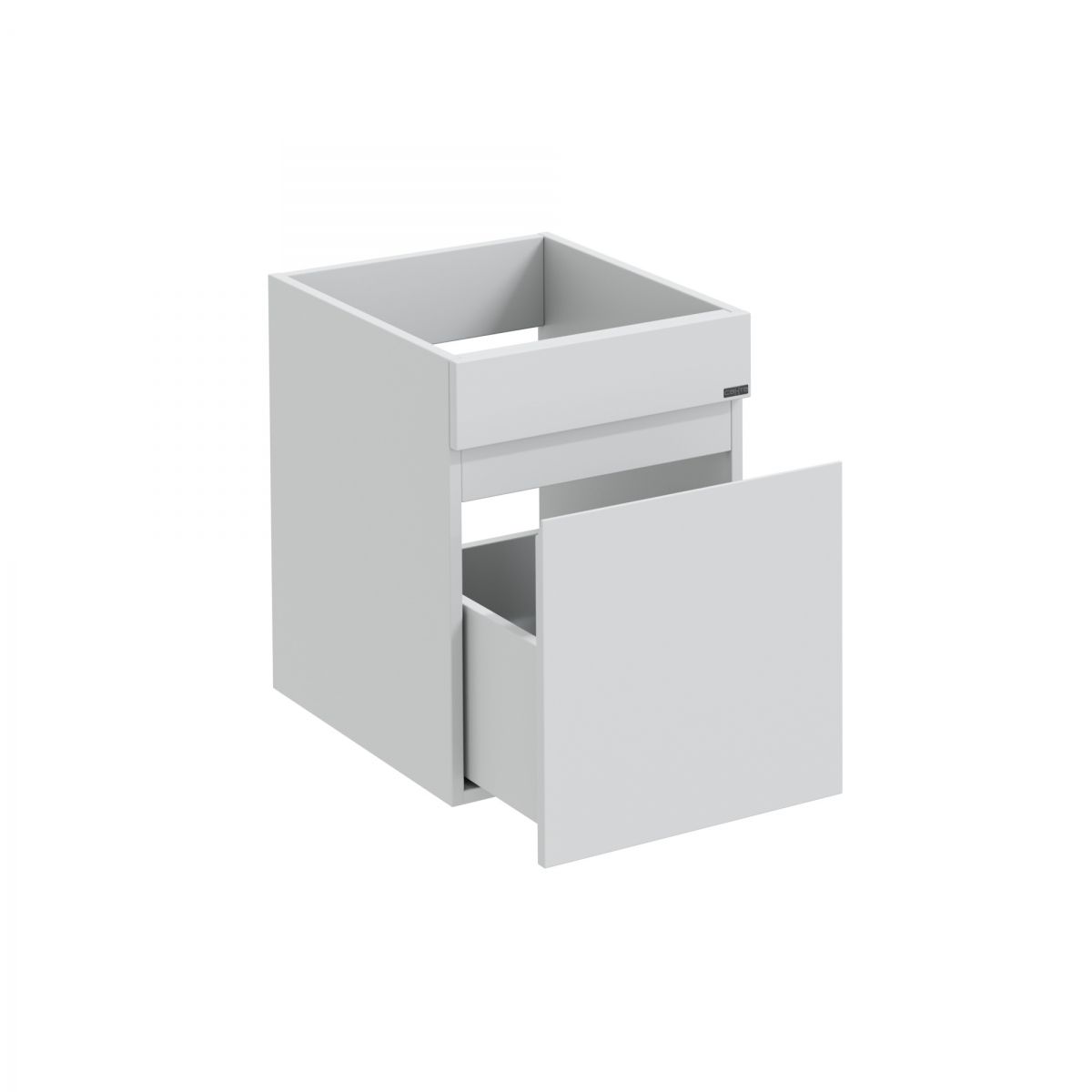 Тумба под раковину над стиральной машиной подвесная "Марс-38" 1 ящ. (ум. Лидер 1000 литой мрамор)