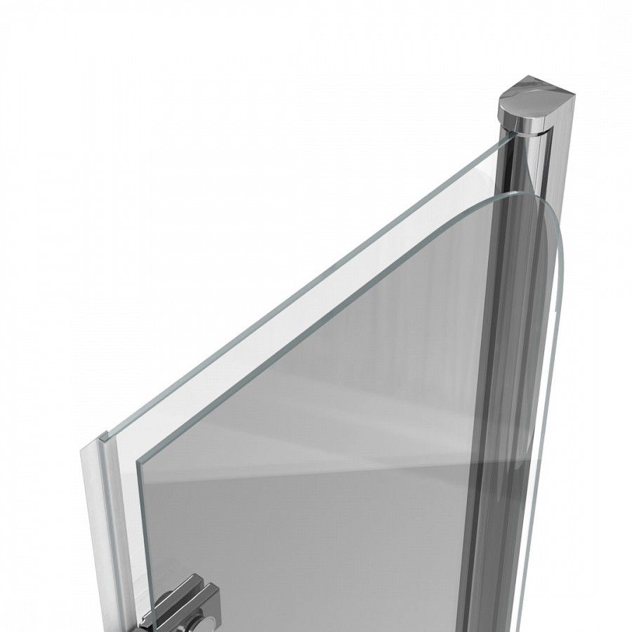 Шторка на ванну 100х140 см Maretti Valentina VA41R100140097-015, профиль хром, артикул VA41R100140097-015