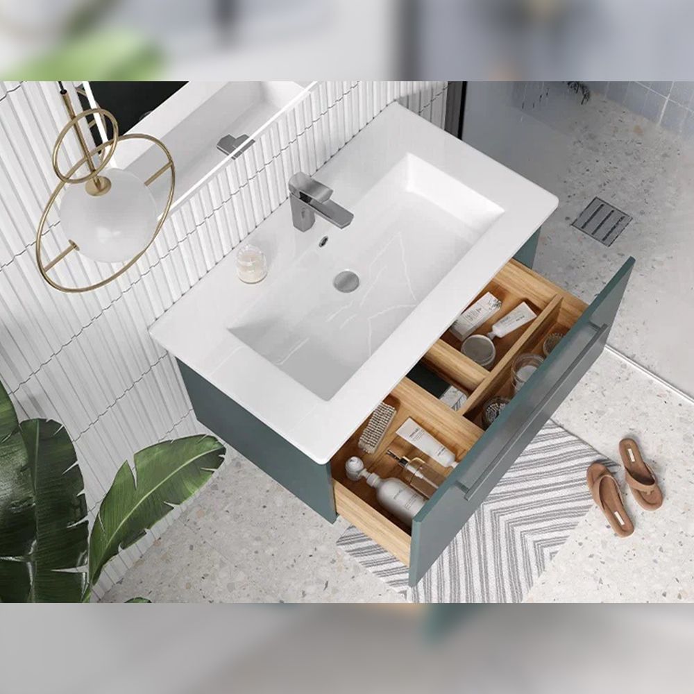 Тумба под раковину подвесная Velvex Posse tp.POS.OSK.85.1Y верде, 85 см, артикул tp.POS.OSK.85.1Y верде