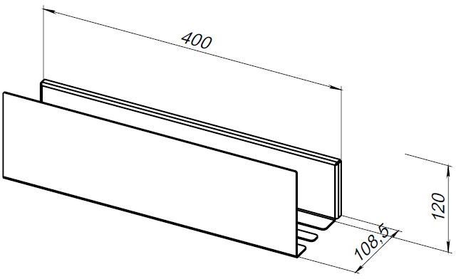 Полка Aquanet Магнум Н 40x12 белая матовая Полка Aquanet Магнум Н 40x12 белая матовая