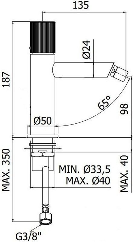 Смеситель для биде Paffoni Jo JO131NO