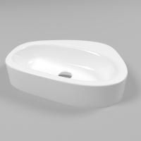 Умывальник WHITECROSS Moonstone D 50x35 (белый глянец) иск. камень Умывальник WHITECROSS Moonstone D 50x35 (белый глянец) иск. камень