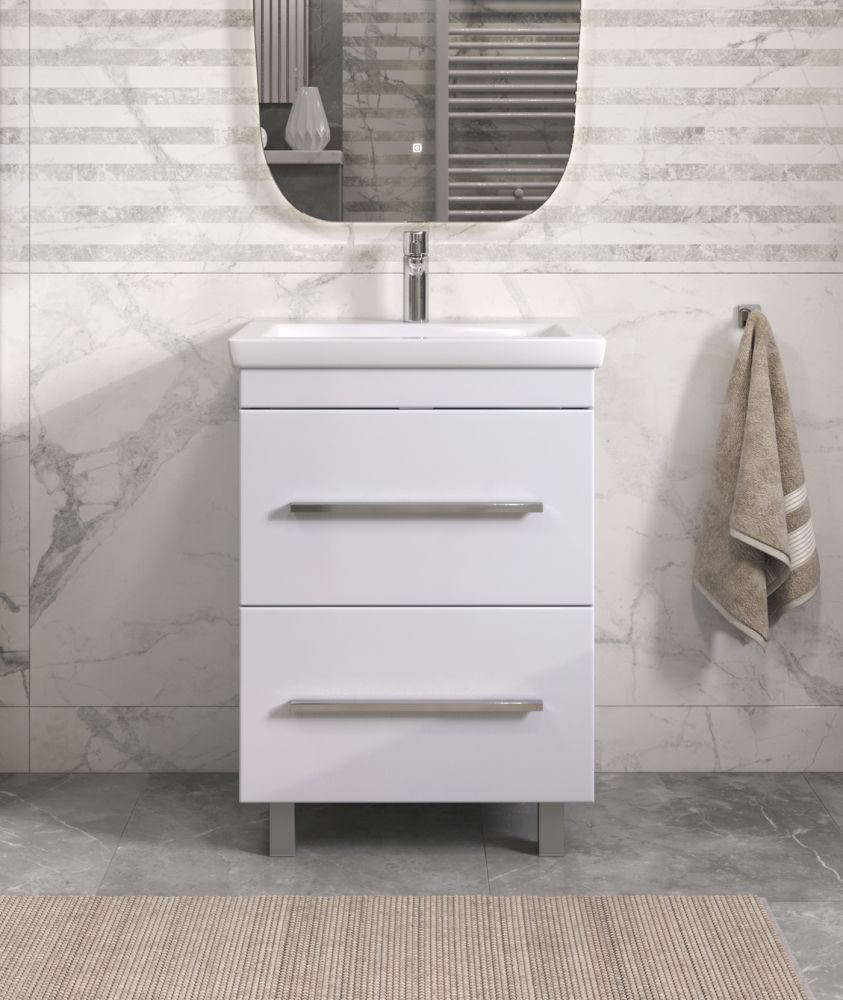 Тумба под раковину напольная VIGO Land tn.LAN.COM.60.2Y, 60 см, артикул tn.LAN.COM.60.2Y