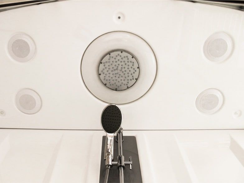 Душевой бокс Radomir Элис 2 168x85 R 1-04-1-2-5-0960 профиль Белый стекло прозрачное