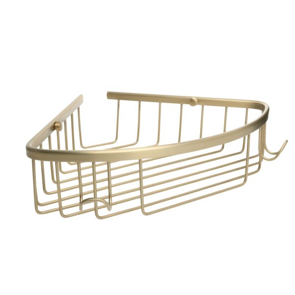 Полка металличеcкая угловая FIXSEN HOTEL FX-31051-1G, золотой сатин