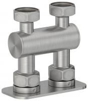 Модуль 2х3/4" прямой EU50 (Сатин) Модуль 2х3/4" прямой EU50 (Сатин)