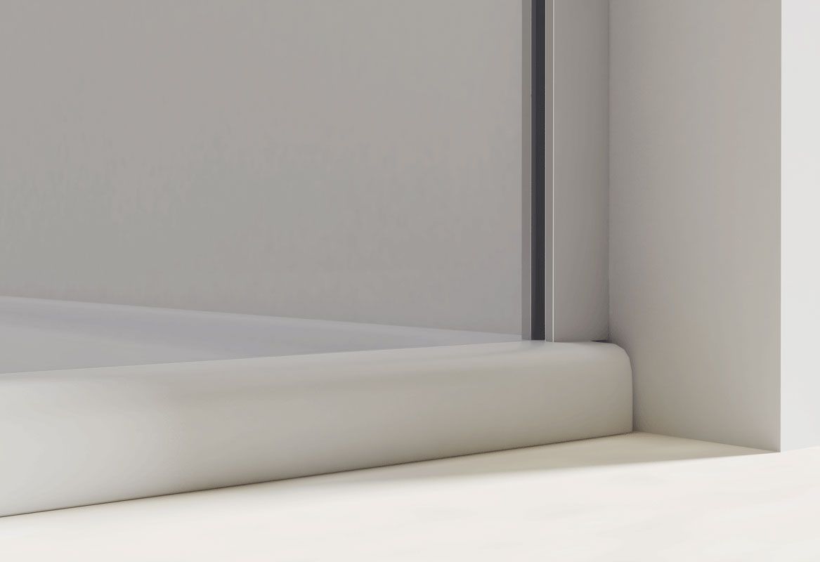 Душевая дверь Extra VDP-1E1112CLB, 1100/1200, черный, стекло прозрачное