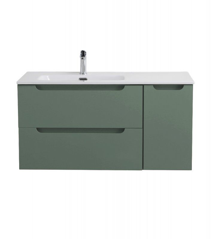 ETNA База под раковину подвес. с двумя выкат. ящ. и одной распаш. дверцей, левосторонн., Еловый Мат., 1200x455x500, ETNA-1200-2C-1A-SO-VO-L, артикул ETNA-1200-2C-1A-SO-VO-L