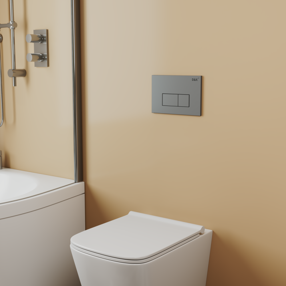 Клавиша смыва D&K Rhein графит (арт.инсталл DI8050127) (DB1499006), артикул DB1499006