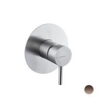 Newform X-STEEL 316 Наружная часть однорычажного смесителя, (для 10841) цвет: PVD Brushed copper bronze Newform X-STEEL 316 Наружная часть однорычажного смесителя, (для 10841) цвет: PVD Brushed copper bronze