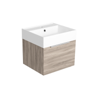 SIMAS AGILE  Тумба подвесная 50x46xh40 см, для раковины AG51, 1 ящик, ручка матовый хром, цвет OXIDE SIMAS AGILE  Тумба подвесная 50x46xh40 см, для раковины AG51, 1 ящик, ручка матовый хром, цвет OXIDE