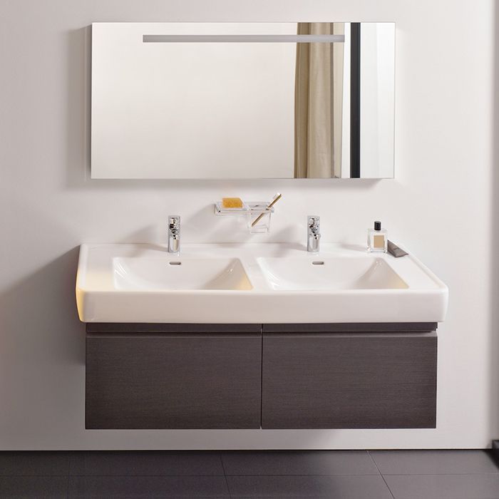 LAUFEN PRO S Раковина двойная 1300x480х115 мм , с 1 отв под смесит, цвет белый глянц LAUFEN PRO S Раковина двойная 1300x480х115 мм , с 1 отв под смесит, цвет белый глянц