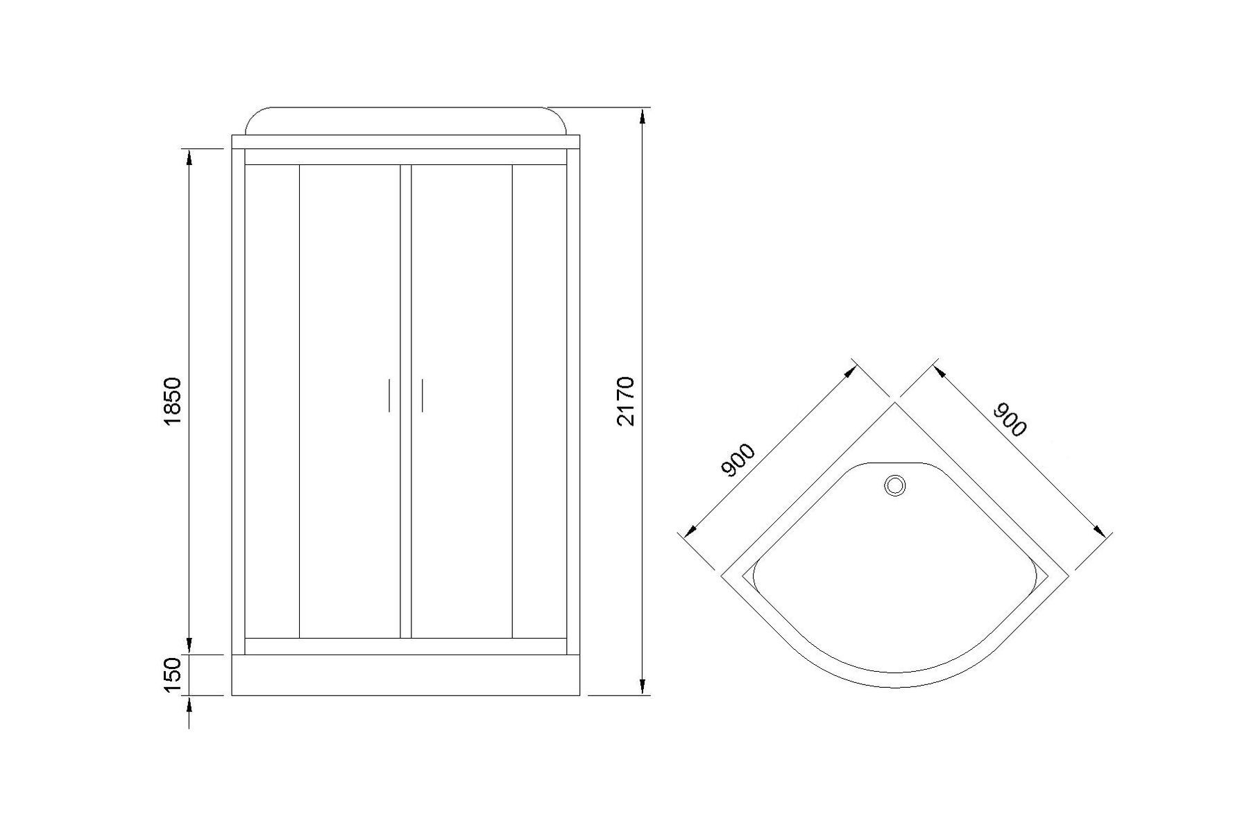 Душевая кабина Royal Bath RB 90HK5-BT (черное/прозрачное) Душевая кабина Royal Bath RB 90HK5-BT (черное/прозрачное)