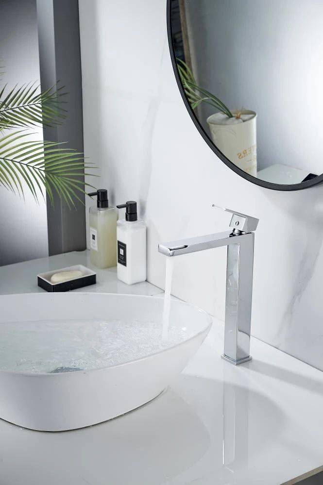 Смеситель для раковины высокий Knotlor KN-24, хром