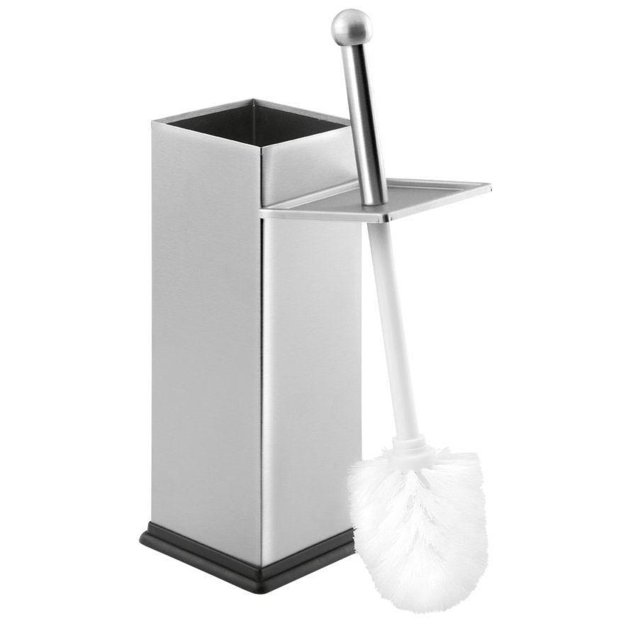 Ершик SIMPLE LINE для унитаза квадратный в корпусе, напольный, хром, Sapho
