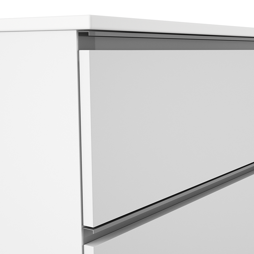 Visobath Granada, тумба 60 см, 2 ящика c хромированными ручками, цвет белый матовый лак (B-Ada), артикул 87513/87597