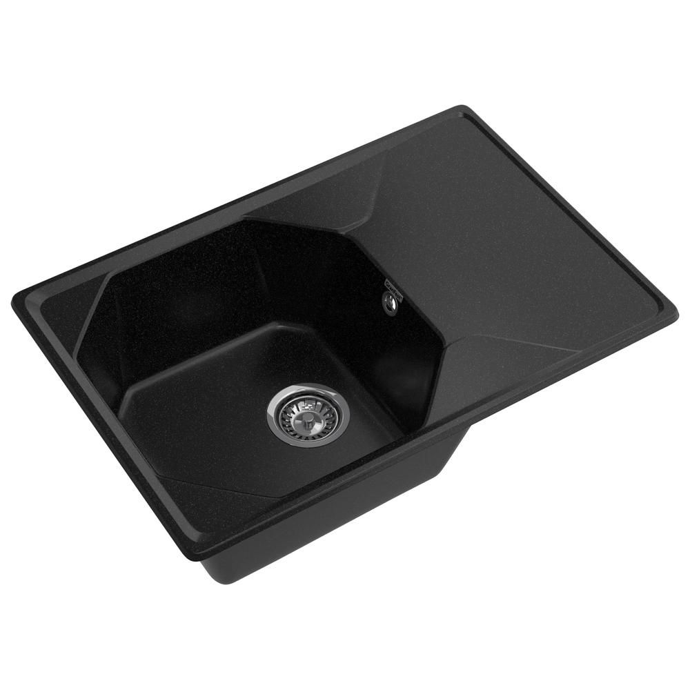 Кухонная мойка GranFest UNIQUE 740L, черный, артикул U-740L черный