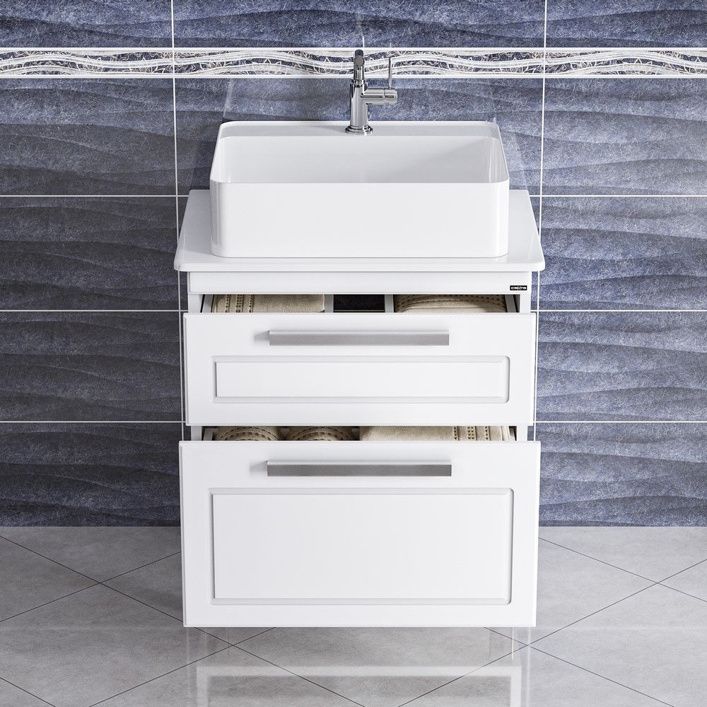 Тумба под раковину Санта Нептун 70 230006н напольная, со столешницей ( ум. Гамма56)